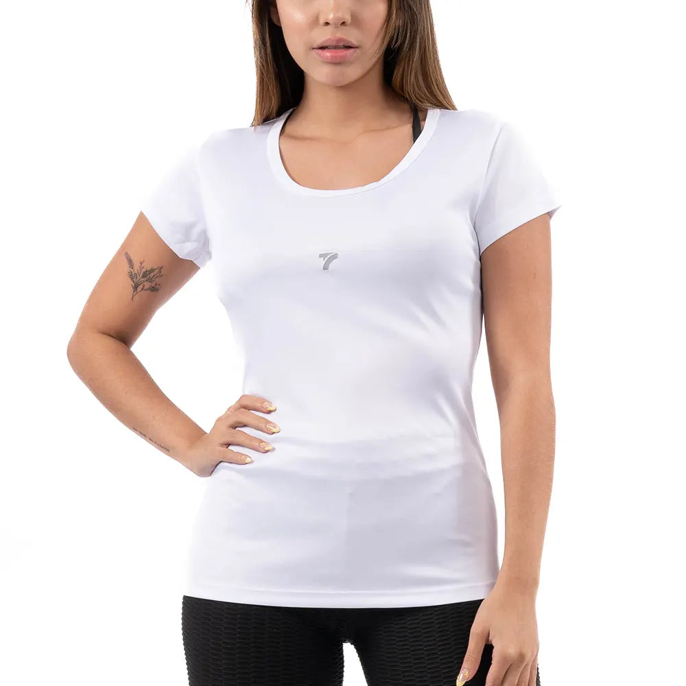 Blusa manga corta Unicolor