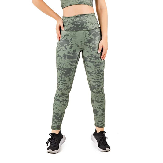 Leggins Sublimados Verde con Bolsillo